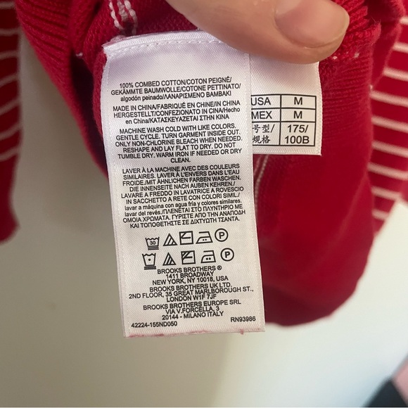 Brooks Brothers Cotton Drawstring Hoodie Sweater - Picture 5 of 6